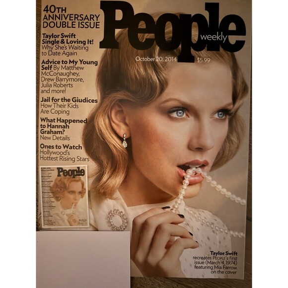 People Weekly 40th Anniversary Double Issue October 20, 2014 Taylor Swift - Picture 1 of 2